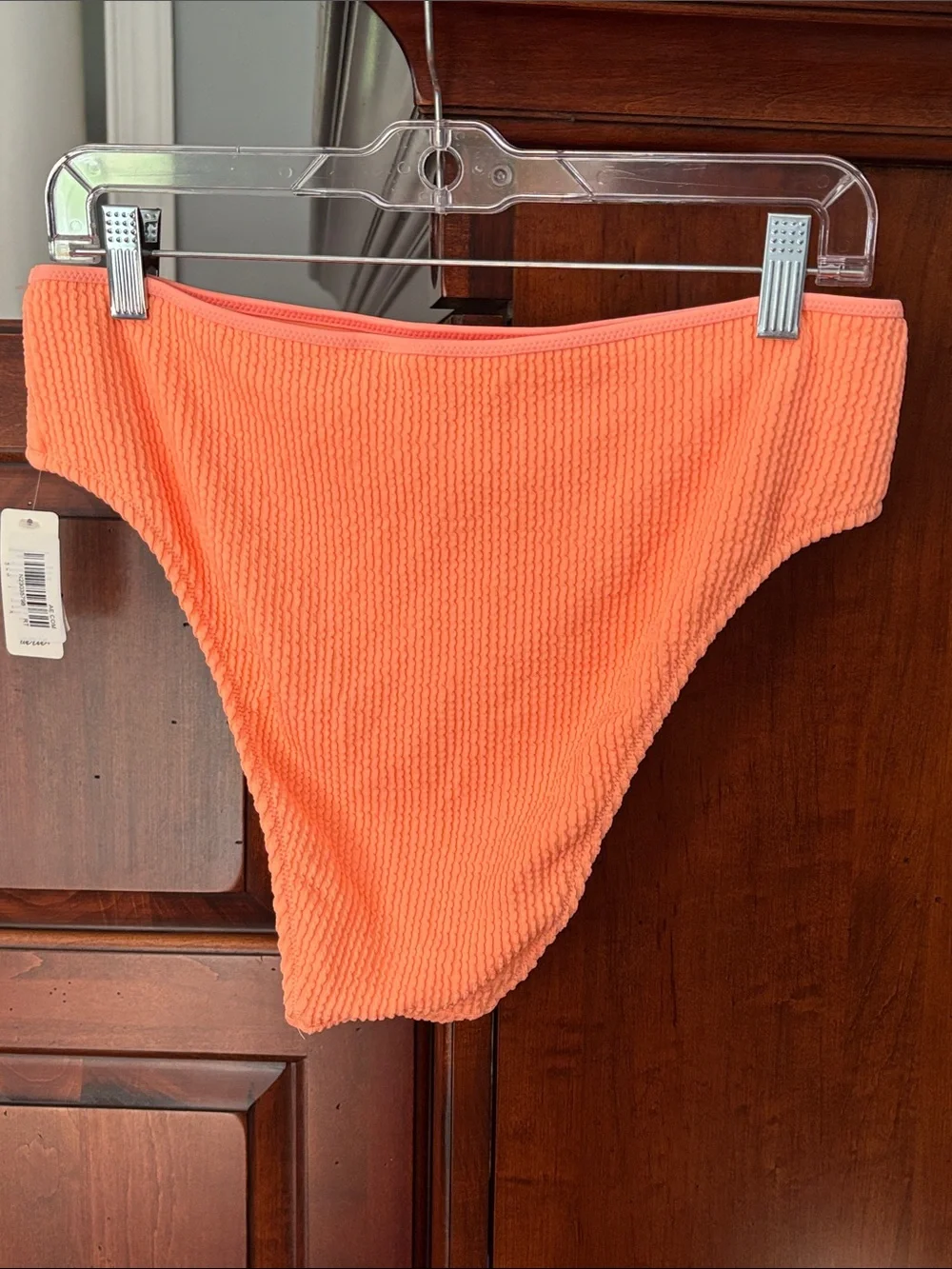 Aerie Crinkle High Waist Cheeky Bikini Bottoms
